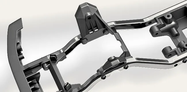 Steel ladder frame and four-link suspension